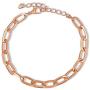 14K Gold Plated Paperclip Alloy Link Chain Choker Necklace Bracelet Earrings Set Punk Oval Dainty Chunky Chain Flat Link Costume Jewelry Set for Women Girls Men Party Gifts Jewelry