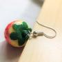 Ji Sheng Cute and Sweet Big 3D Strawberry Dangle Drop Earrings for Women Girls Fashion Jewelry