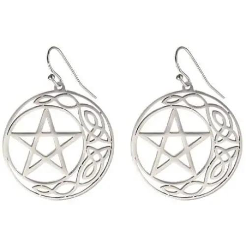 TEAMER Celtic Knot Dangle Earrings Stainless Steel Vintage Statement Amulet Wiccan Jewelry for Women TEAMER Celtic Knot Dangle Earrings Stainless Steel Vintage Statement Amulet Wiccan Jewelry for Women