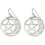 TEAMER Celtic Knot Dangle Earrings Stainless Steel Vintage Statement Amulet Wiccan Jewelry for Women