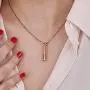 MyNameNecklace Personalized 3D Bar Heart Shaped Necklace -Precious Metals Custom Made Name Jewelry Valentines Day Love Gift for Mom Women MyNameNecklace Personalized 3D Bar Heart Shaped Necklace -Precious Metals Custom Made Name Jewelry Valentines Day Love Gift for Mom Women