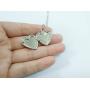 SENFAI Initial Alphabet Letter Heart Shaped Photo Frame Memory Locket Pendant Necklace 18 in