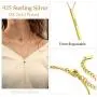Simple Bar Necklace Personalized Name Date Jewelry 925 Sterling Silver Chain Mantra Message Engravable Vertical Bar Pendant Necklace for Women Girls, with Gift Box