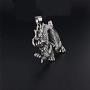 UMtrade Hip Hop Jewelry Huge Male Men Stainless Steel Dragon Necklace Chinese Zodiac Animal Pendant