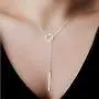 2Pcs Y Pendant Necklace Bar Earring Set Lariat Necklace Long Stick Drop Dangle Earring For Women 2Pcs Y Pendant Necklace Bar Earring Set Lariat Necklace Long Stick Drop Dangle Earring For Women