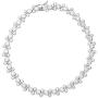 Disney Mickey Mouse Jewelry for Women and Girls, Sterling Silver Cubic Zirconia Tennis Bracelet,