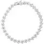 Disney Mickey Mouse Jewelry for Women and Girls, Sterling Silver Cubic Zirconia Tennis Bracelet,