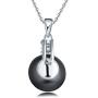 925 Sterling Silver Freshwater Cultured Pearl Pendant Necklace JO WISDOM Jewelry for Women,Girls