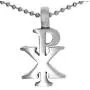 CHI-RHO Symbol Constantine Christian Jewelry Monogram Christogram XP Cross Chirho Jesus Christ name bible verse JN8:12 pewter UNISEX Mens Pendant Necklace Charm Protection Amulet w Silver ball Chain CHI-RHO Symbol Constantine Christian Jewelry Monogram Christogram XP Cross Chirho Jesus Christ name bible verse JN8:12 pewter UNISEX Mens Pendant Necklace Charm Protection Amulet w Silver ball Chain