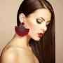 COMMINY 6-9 Pairs Colorful Statement Tassel Earrings Handmade Bohemian Hanging Fringe Dangle Earrings for Women Girls