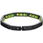 In Season Jewelry Black Stainless Steel Ilde de Orula Bracelet Santeria Green Yellow Babalawo