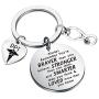 AKATP DPT Keychain Doctor of Physical Therapy Jewelry You’re Braver Than You Believe DPT Graduate Gift for Medical School Student