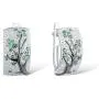 Santuzza 925 Sterling Silver Delicate Cherry Tree Earrings Green Spinel Cubic Zirconia Fashion Jewelry Santuzza 925 Sterling Silver Delicate Cherry Tree Earrings Green Spinel Cubic Zirconia Fashion Jewelry