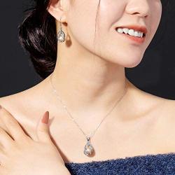 YQXINXIN Freshwater Cultured Pearl Necklace Set ,Classic nearly round pearl necklace set , 925 sterling silver buckle Cultured Pearl Set for Women,Pearl Necklace Set for Women