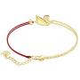 SWAROVSKI Womens Iconic Swan Jewelry Collection, Rose Gold Finish, Red Crystals