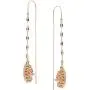 Humble Chic Simulated Druzy Chain Bar Threaders - Boho Glitter Gold-Tone Long Sparkly Needle Drop Earrings for Women - Bohemian Created Geode Stone Pendants Humble Chic Simulated Druzy Chain Bar Threaders - Boho Glitter Gold-Tone Long Sparkly Needle Drop Earrings for Women - Bohemian Created Geode Stone Pendants