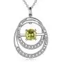 TOUPOP Always My Sister Forever My Friend Necklace s925 Sterling Silver Double Circle Birthstone Pendant Necklace Jewelry Gifts Necklaces for Sister,Sister Gifts from Sister