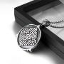 Elfasio Freemason Symbol Masonic Necklace for Men Illuminati All Seeing Eye/Eye of Gold Both Sided Stainless Steel Pendant Jewelry