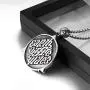 Elfasio Freemason Symbol Masonic Necklace for Men Illuminati All Seeing Eye/Eye of Gold Both Sided Stainless Steel Pendant Jewelry