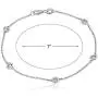 AGS Certified 14k Gold 5 Stone Solitaire Bezel Set Diamond with Lobster Clasp Strand Bracelet (K-L Color, I1-I2)