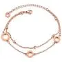 FILOBOKO Doulbe Layer Link Rose Gold Color Charm Chain Bracelets For Women Stainless Steel Bracelets Fashion Bangles Jewelry Gift FILOBOKO Doulbe Layer Link Rose Gold Color Charm Chain Bracelets For Women Stainless Steel Bracelets Fashion Bangles Jewelry Gift