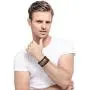 Jstyle 12Pcs Braided Bracelet for Men Beaded Bracelets Wrap Leather Wooden Bracelets Adjustable