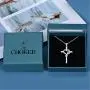 Nurse Necklace for Women 925 Sterling Silver Cross Stethoscope Necklace Jewelry Gifts for Nurse Graduation Medical Student Doctor Women Girls