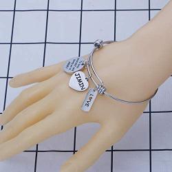 LACAKU BTS Bangtan Boys Bracelet Kpop BTS Bracelet To Love Yourself Army Bangtan Boys Fans Jewelry Gift A.R.M.Y Bracelet BTS Lover Gift