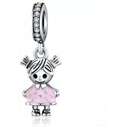 Boy OR Girl Dangle 925 Sterling Silver Child Charm Beads for Fashion Charms Bracelet & Necklace