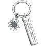 De&ai Inspirational Jewelry, Sunflower Lover Keychain Positive Gift for Friends Daughters De&ai Inspirational Jewelry, Sunflower Lover Keychain Positive Gift for Friends Daughters