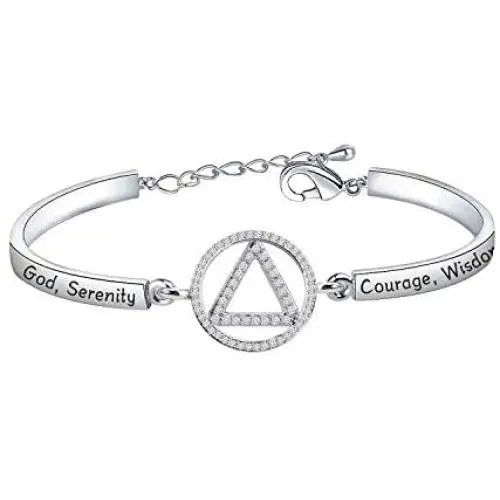 AA Recovery Bracelet Serenity Prayer Alcoholics Anonymous Jewelry Serenity Courage Wisdom Sobriety Gift AA Recovery Bracelet Serenity Prayer Alcoholics Anonymous Jewelry Serenity Courage Wisdom Sobriety Gift