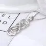 APOTIE Celtic Infinity Necklace for Women - 925 Sterling Silver CZ Infinite Pendant Eternal Jewelry Gifts for Girlfriend Wife