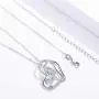 925 Sterling Silver with White Opal Butterfly Necklace, Double Heart with Cubic Zircon Butterfly Jewelry Mother Day Gift for Women Girlfriend Daughter with Gift Box 925 Sterling Silver with White Opal Butterfly Necklace, Double Heart with Cubic Zircon Butterfly Jewelry Mother Day Gift for Women Girlfriend Daughter with Gift Box