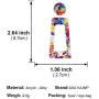 ONLYJUMP Acrylic Dangles Drop Earrings for Women Girls Exaggerated Lightweight Colorful Bohemian Rectangle Circle Geometric Resin Statement Earrings