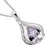 ALOV Jewelry Sterling Silver happy retirement Cubic Zirconia Pendant Necklace ALOV Jewelry Sterling Silver happy retirement Cubic Zirconia Pendant Necklace