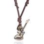 COOSTUFF ANNA Genuine Leather Necklaces Adjustable Rope Mens Punk Rock Jewelry Pendant Necklace & Choker