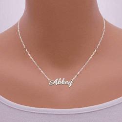 Moonlight Collections 925 Sterling Silver Custom Pendant Personalized Name Necklace