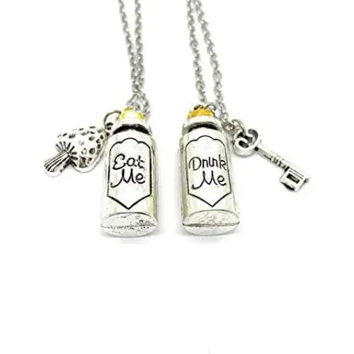 Ivy & Clover Inspired by Alice Eat Me Drink Me Combo Pack Necklace Ivy & Clover Inspired by Alice Eat Me Drink Me Combo Pack Necklace