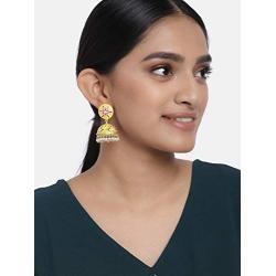 Aheli Jhumka Jhumki Enamel Earrings Indian Traditional Bollywood Ethnic Fashion Jewelry for Women