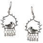 Efulgenz Boho Vintage Antique Ethnic Gypsy Tribal Indian Oxidized Silver Bird Dangle Jewelry Earrings Set