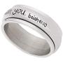 Beads & Pearls Jewelry 8mm High Polished Stainless Steel Womens Mens Do Not Fear, for I Am with You Isaiah 41:10'' Christian Bible Verse Religious & Inspirational Rings