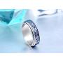 HIJONES Unisex Carbide Fiber Celtic Dragon Spinner Ring Stainless Steel Wedding Spins Band