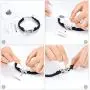 mingkejw Cremation Jewelry for Ashes Infinite Love Urn Bracelet Made of Genuine Leather for Ashes