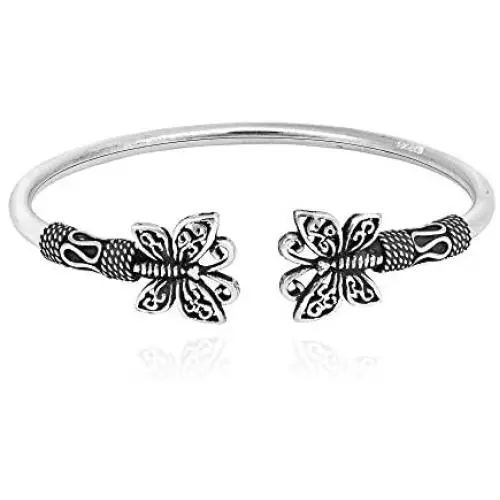 Butterfly Filigree Balinese .925 Sterling Silver Cuff Bracelet Butterfly Filigree Balinese .925 Sterling Silver Cuff Bracelet