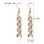 AILUOR Infinity Spiral DNA Double Helix Chemistry Science Necklace Earrings Set, Biology Molecule Pendant Jewelry Set for Medical School Student AILUOR Infinity Spiral DNA Double Helix Chemistry Science Necklace Earrings Set, Biology Molecule Pendant Jewelry Set for Medical School Student