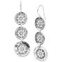 Silpada Inner Groove Flower Cut-Out Disc Drop Earrings in Sterling Silver