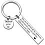Employee Thank You Gift You Make A Difference Keychain Volunteer Appreciation Gift Social Worker Jewelry Coach Mentor Gift