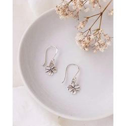 Boma Jewelry Sterling Silver Four Leaf Clover Dangle Earrings