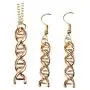 AILUOR Infinity Spiral DNA Double Helix Chemistry Science Necklace Earrings Set, Biology Molecule Pendant Jewelry Set for Medical School Student AILUOR Infinity Spiral DNA Double Helix Chemistry Science Necklace Earrings Set, Biology Molecule Pendant Jewelry Set for Medical School Student