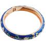 UJOY Fashion Cloisonne Jewelry Bangles Bracelets Flower Enamel Bangle Sets Gift Box for Women 55A119